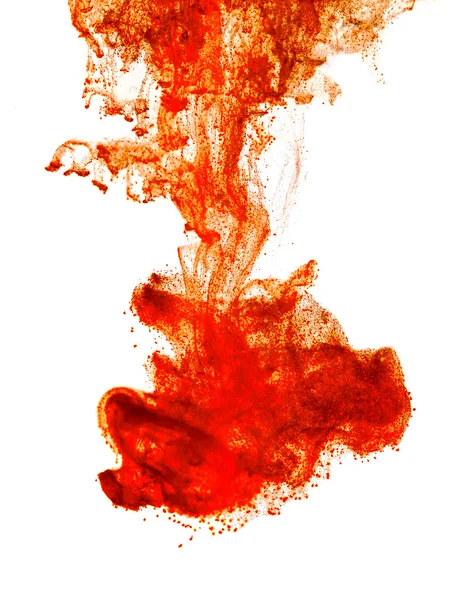 물에 있는 혈액의 잉크 — 스톡 사진
