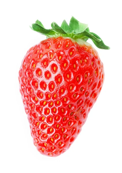 Vackra röda jordgubbar isolerad på vit — Stockfoto