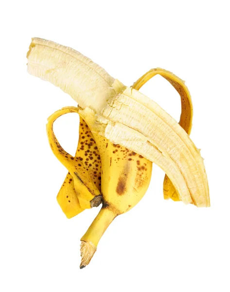 Banana compensada de uma casca — Fotografia de Stock
