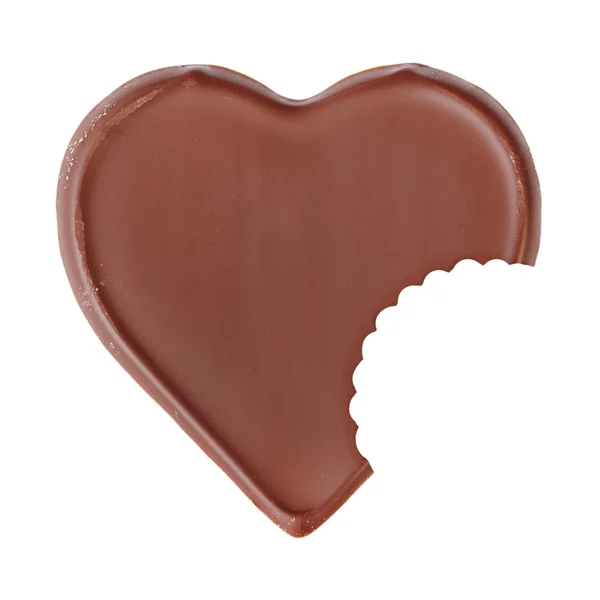 Kształt serca czekoladowe — Zdjęcie stockowe