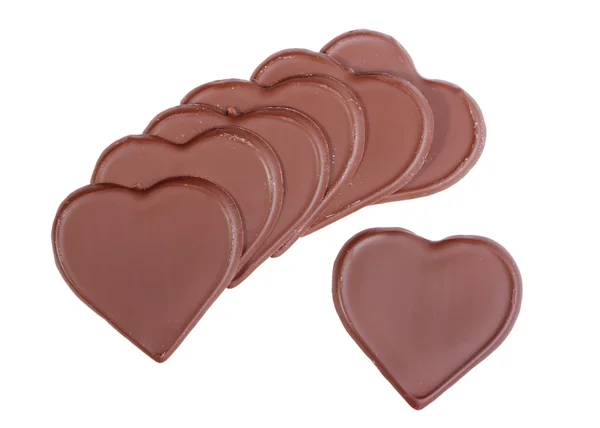 Cioccolato a forma di cuore — Foto Stock
