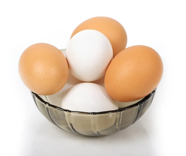 Eggs in dish — Stock Photo, Image