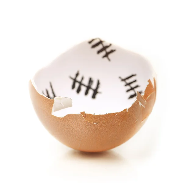 Σπασμένο αυγό κέλυφος — Φωτογραφία Αρχείου