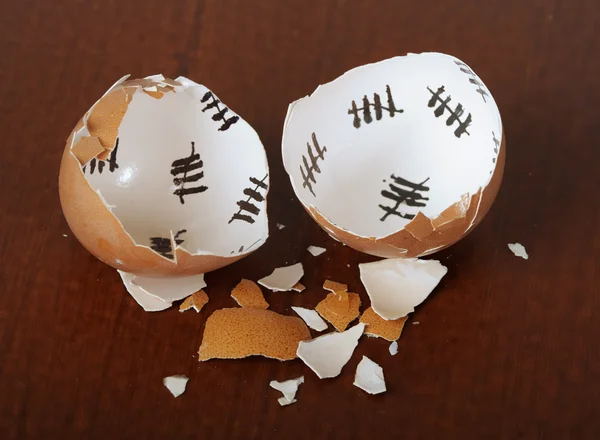 壊れた卵の殻 — ストック写真
