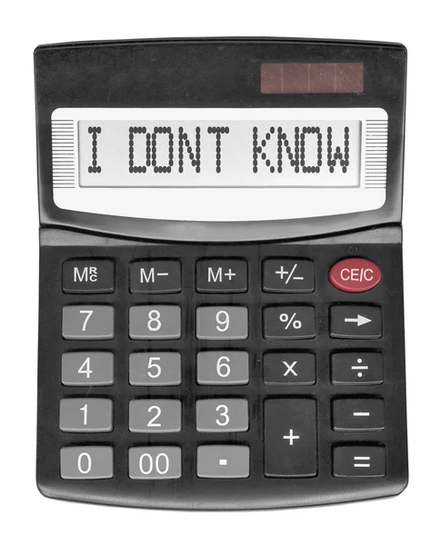 Czarny głupi kalkulator — Zdjęcie stockowe