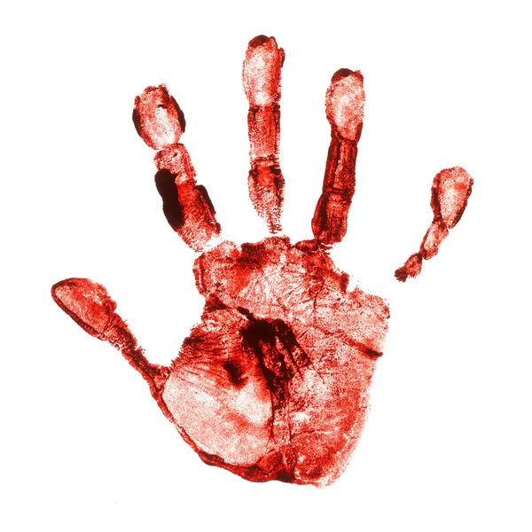 blood splatter handprint