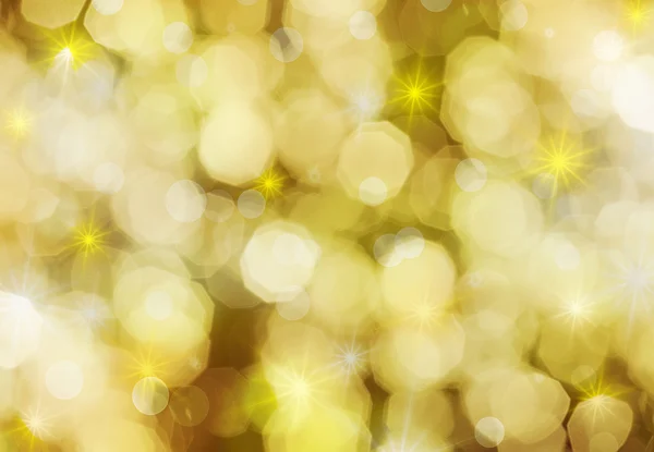 Yellow glittery Christmas background — Stock Photo, Image