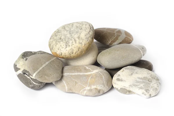 Diverse pietre isolate — Foto Stock