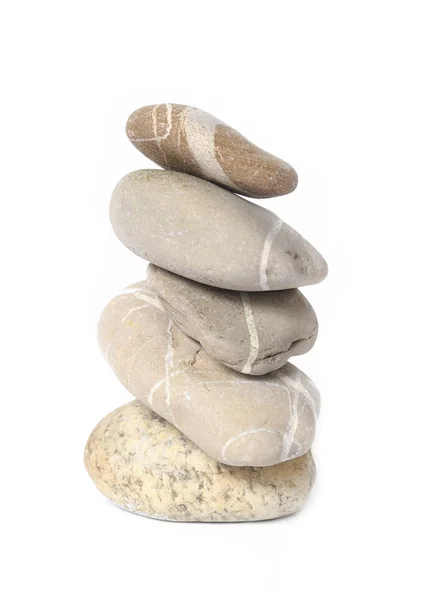 Verschillende stenen geïsoleerd — Stockfoto