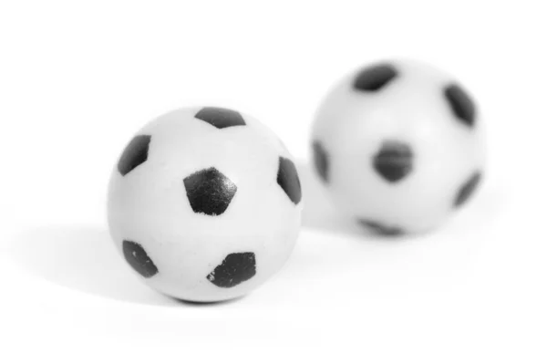 2 つの小さなプラスチックのフットボール — ストック写真