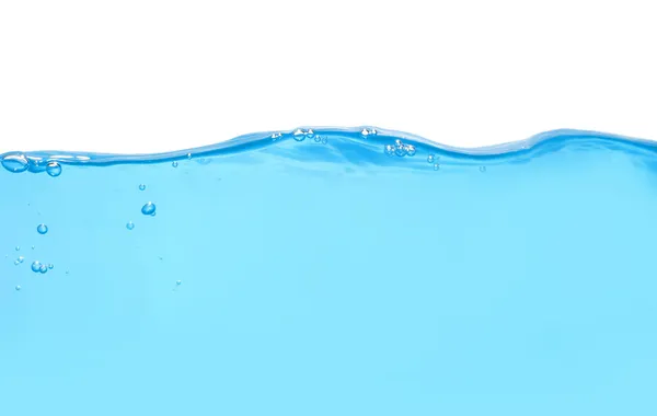 Čelní pohled hladiny vody, samostatný — Stock fotografie