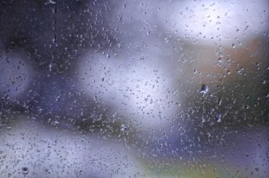 Rain drops on window clipart