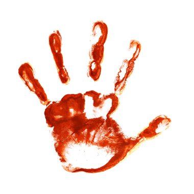 Spooky hand prints clipart