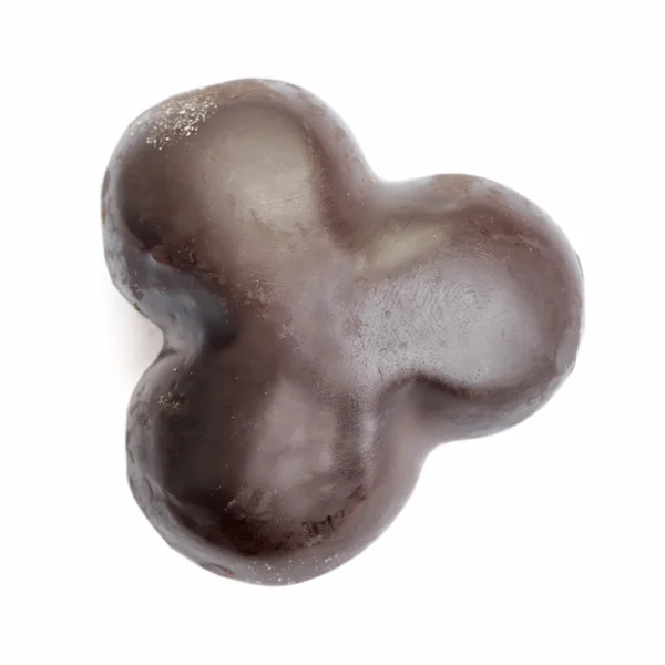 Шоколадне печиво ізольоване на білому тлі — стокове фото