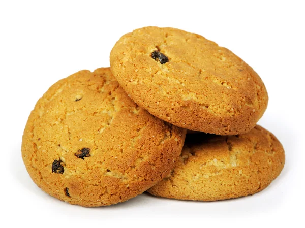 Yulaf ezmeli kurabiye izole — Stok fotoğraf