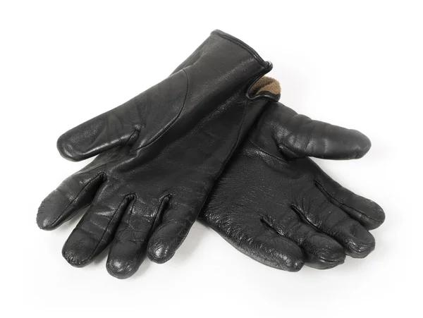 Черные перчатки — стоковое фото