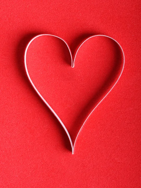 Valentine's paper heart Stock Picture