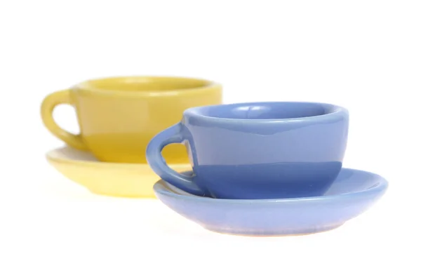 Due tazze con piattino — Foto Stock