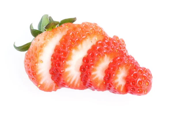 Skär jordgubbar — Stockfoto