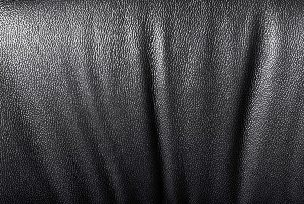 Textura de couro preto velho para fundo — Fotografia de Stock