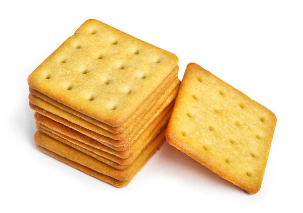 Zblízka chutné cookies izolovaných na bílém — Stock fotografie