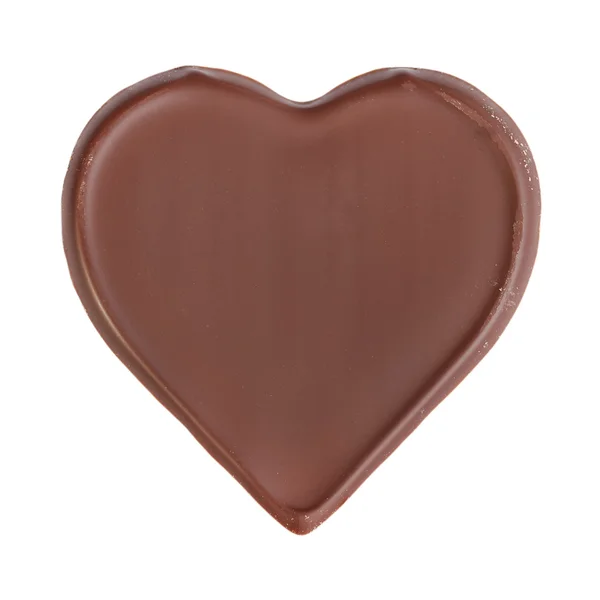 Chocolate heart shape — Stock Photo, Image