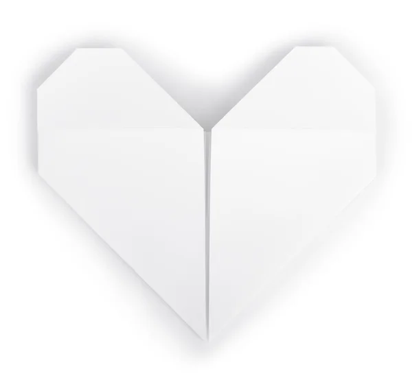 Papír szív origami — Stock Fotó