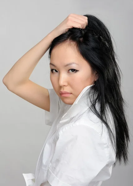Asyalı kız portre portre — Stok fotoğraf