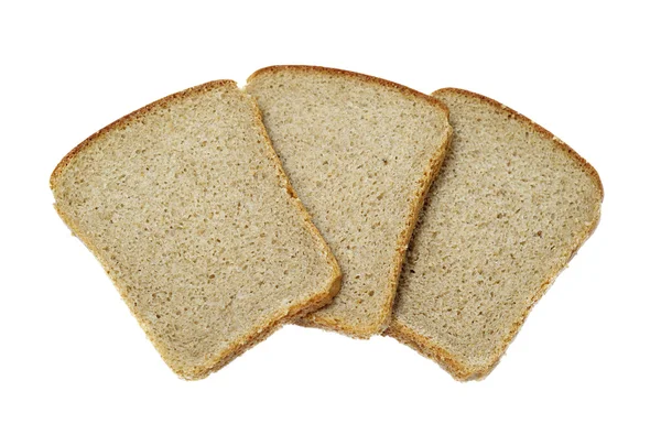 Slices of bread isolated — Stock Photo, Image