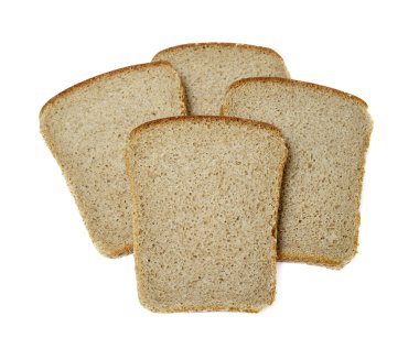 Slices of bread isolated clipart