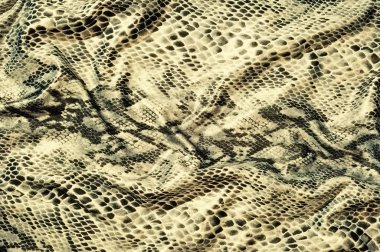 Texture of snake skin fabric clipart