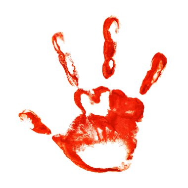 Spooky three-fingered hand print