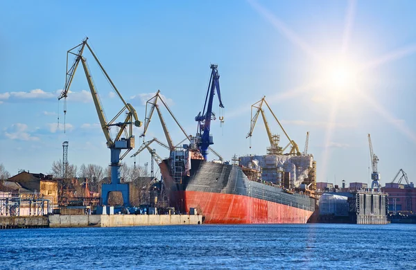 stock image Ship in dock