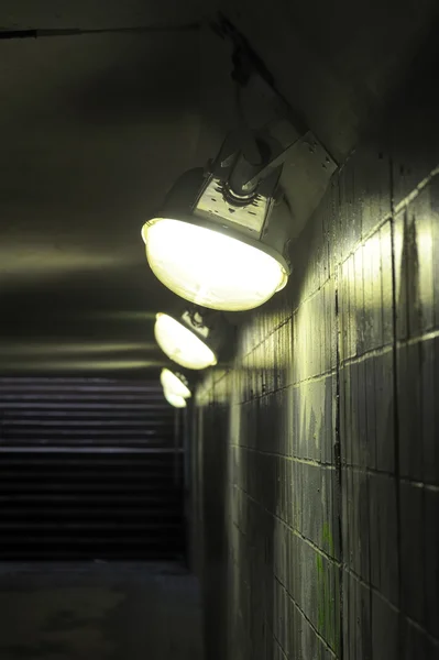 stock image Lamps in underground