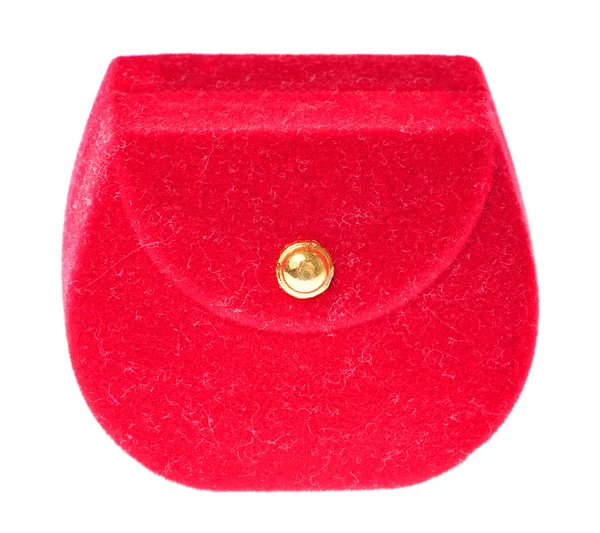 Caixa decorativa vermelha isolada — Fotografia de Stock