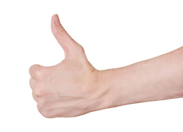 Хороший жест руки изолирован — стоковое фото