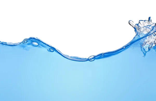 Front view of isolated water wave — Stock Photo, Image