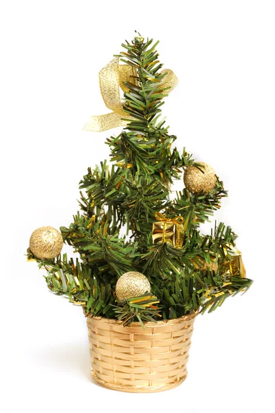 Weihnachtsbaum mit Dekoration — Stockfoto