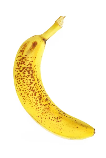 Alte schlechte Banane isoliert — Stockfoto