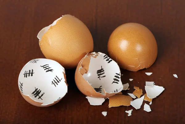 Gebroken eierschaal — Stockfoto