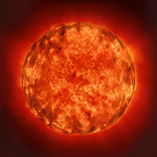 Sun in space — Stock Photo, Image