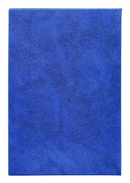 Pusty niebieski okładka na białym tle — Zdjęcie stockowe