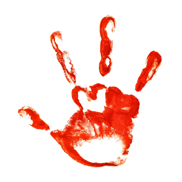 Spooky tre fingrar handavtryck — Stockfoto