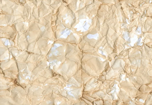 Textura del viejo papel creasy beige — Foto de Stock