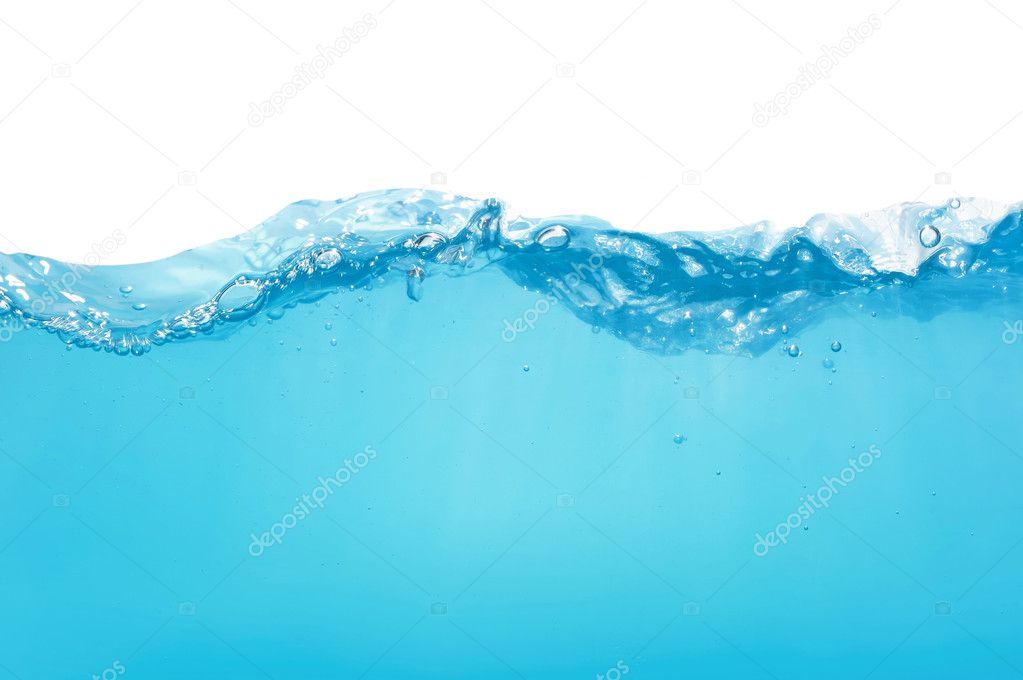 Water wave isolated