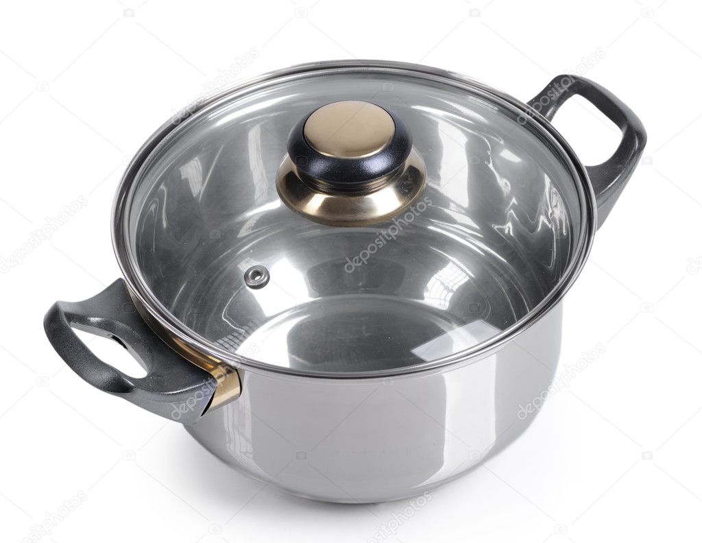 Metallic pan isolated