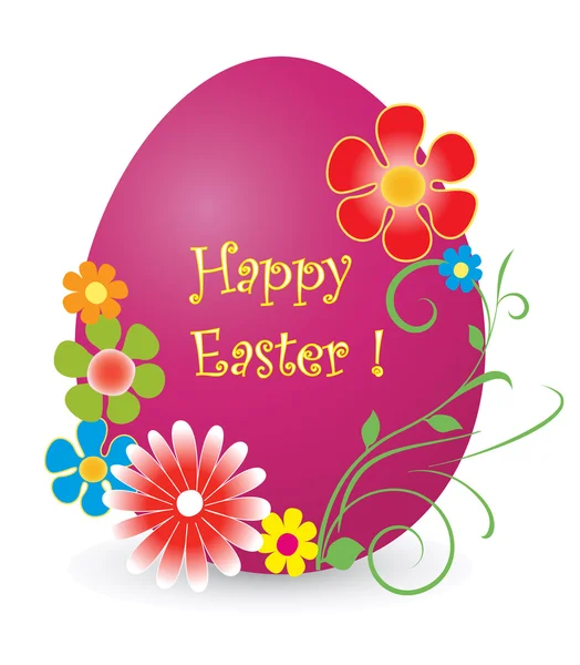 Happy Easter nice egg. vector art illustration — Stock Vector