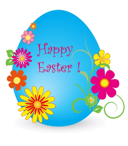 Happy Easter nice egg. vector art illustration — Stock Vector