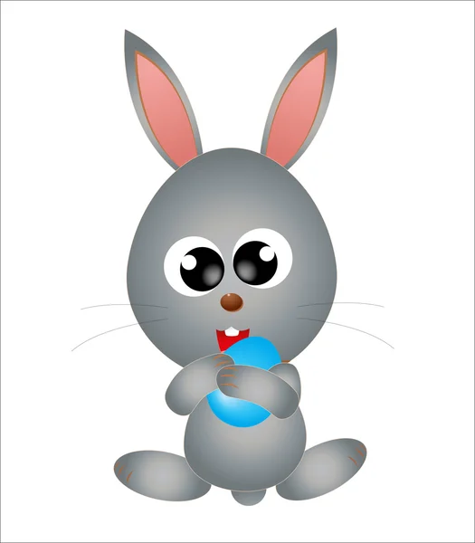 快乐复活节好兔子。矢量艺术插画 — 图库矢量图片