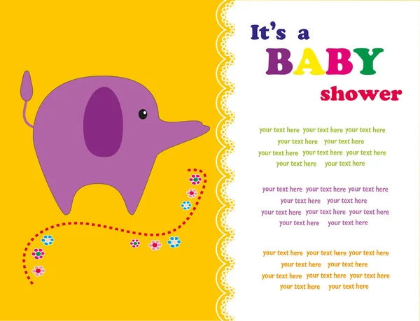 Cute baby shower design. vector illustration — Stock Vector